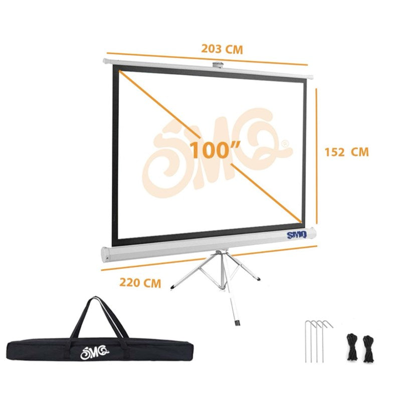 SMQ Projector Screen - Tripod - (100 SMQ Projector Screen - Tripod - (100